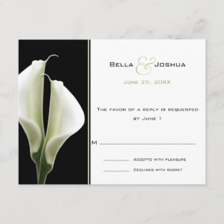 Calla Lillies RSVP Kaartje