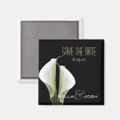 Calla Lillies Save the Date Magnet (Voorkant / Achterkant)