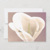 Calla Lillies ・ Sparen de Datum Save The Date (Achterkant)