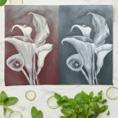 Calla Lillies Theedoek (Gevouwen)
