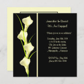Calla Lillies Verloving Invitation Kaart (Voorkant / Achterkant)