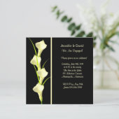 Calla Lillies Verloving Invitation Kaart (Staand voorkant)