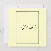 Calla Lillies Verloving Invitation Kaart (Achterkant)