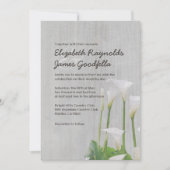  Calla Lillies Wedding Invitations Kaart (Voorkant)