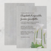 Calla Lillies Wedding Invitations Kaart (Voorkant / Achterkant)