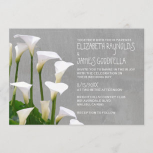 Calla Lillies Wedding Invitations Kaart