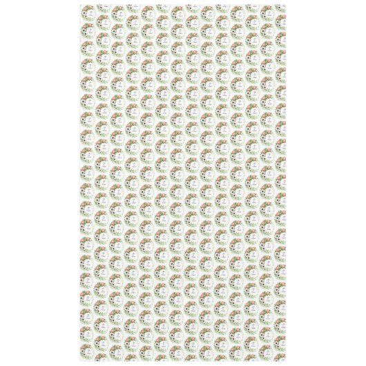 Calla Lillies Wreath Wedding Decor Newlyweds Tafelkleed (Voorkant)