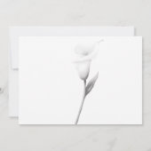 Calla Lilly Black & White Kaart (Achterkant)
