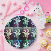Calla Lilly-Bohemian Pattern Papieren Bordje (Feest)