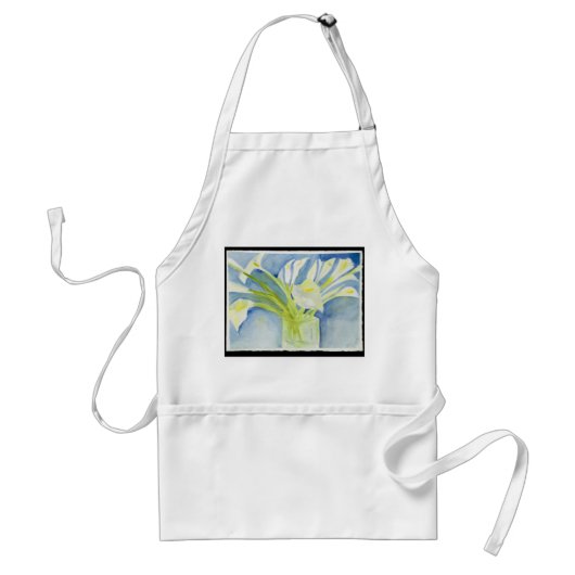 Calla Lilly Boquet Apron Standaard Schort (Voorkant)