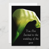 calla lilly bruiloft Uitnodiging (Voorkant / Achterkant)