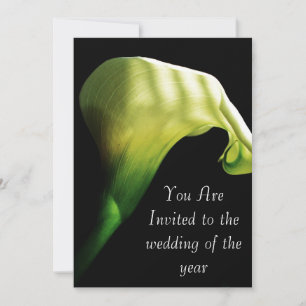 calla lilly bruiloft Uitnodiging