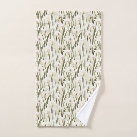  Calla Lilly Flowers Bad Handdoek (Handdoek)