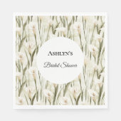  Calla Lilly Flowers Vrijgezellenfeest Servet (Voorkant)