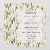  Calla Lilly Green White Floral Wedding Kaart (Voorkant / Achterkant)