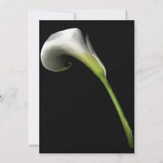 Calla Lilly Invitations (voeg uw eigen tekst toe) Kaart (Voorkant)