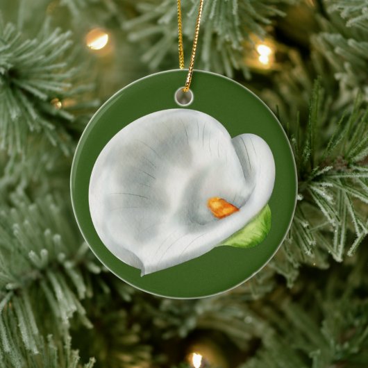 Calla Lilly Keramisch Ornament (Boom)
