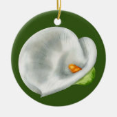 Calla Lilly Keramisch Ornament (Voorkant)
