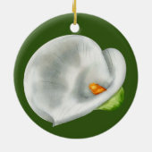 Calla Lilly Keramisch Ornament (Achterkant)