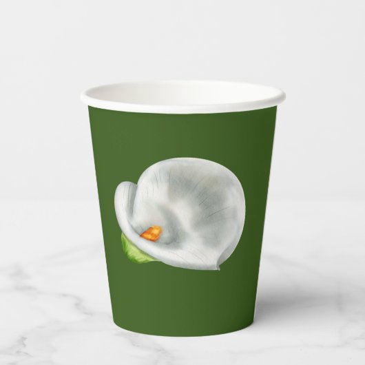 Calla Lilly Papieren Bekers (Achterkant)
