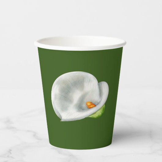 Calla Lilly Papieren Bekers (Voorkant)