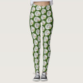 Calla Lilly Pattern Leggings (Voorkant)