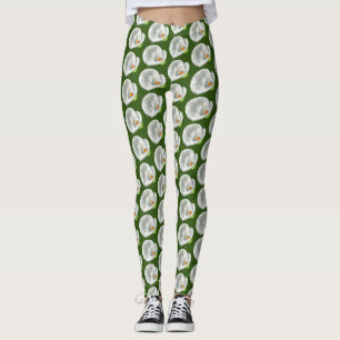 Calla Lilly Pattern Leggings