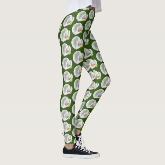 Calla Lilly Pattern Leggings (Rechts)