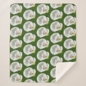 Calla Lilly Pattern Sherpa Deken (Voorkant)