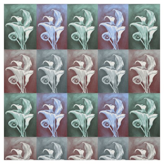 Calla Lilly - Retro Pattern Stof (Swatch)