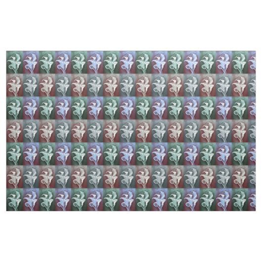 Calla Lilly - Retro Pattern Stof (Fat Quarter)