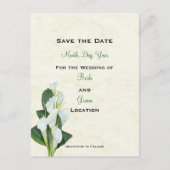 Calla Lilly Save The Date Kaart (Voorkant)