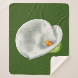 Calla Lilly Sherpa Deken