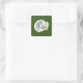 Calla Lilly Vierkante Sticker (Tas)