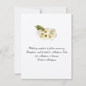 Calla Lilly Wedding Invitation Reception Card Kaart (Voorkant)