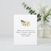 Calla Lilly Wedding Invitation Reception Card Kaart (Staand voorkant)