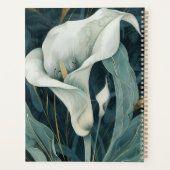 Calla Lily 20XX Classic Spiral Planner Waterverf (Achterkant)