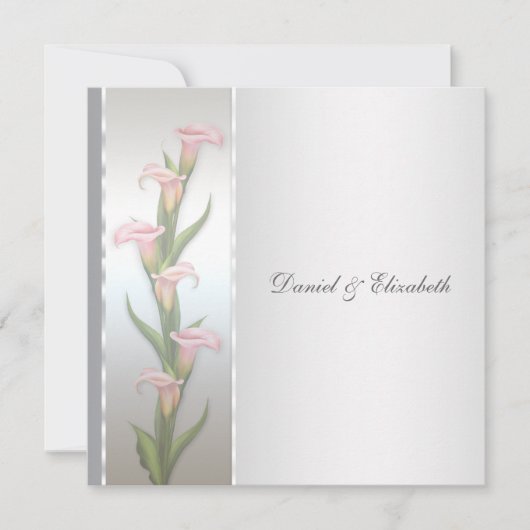 Calla Lily 25e jubileumfeestje Kaart (Voorkant)