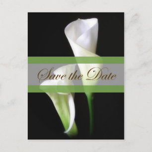 Calla Lily 2 Save the Date Wedding Aankondigingskaart