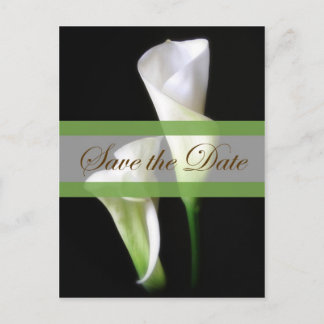 Calla Lily 2 Save the Date Wedding Aankondigingskaart