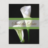 Calla Lily 2 Save the Date Wedding Aankondigingskaart (Voorkant)