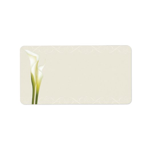 Calla Lily Adresetiketten Etiket (Voorkant)