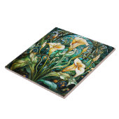 Calla Lily Art Nouveau Deco Tegeltje (Zijkant)