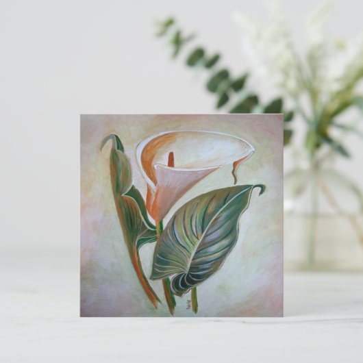 Calla Lily Beauful Botanical Art (Staand voorkant)
