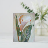 Calla Lily Beauful Botanical Art Briefkaart (Staand voorkant)