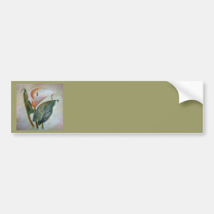 Calla Lily Beauful Botanical Art Bumpersticker