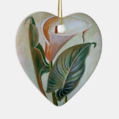 Calla Lily Beauful Botanical Art Keramisch Ornament (Rechts)