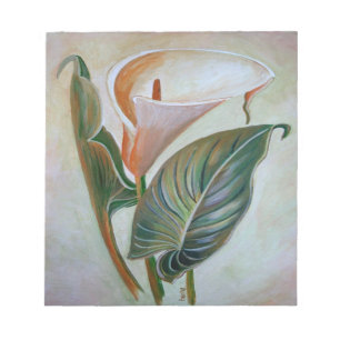 Calla Lily Beauful Botanical Art Notitieblok