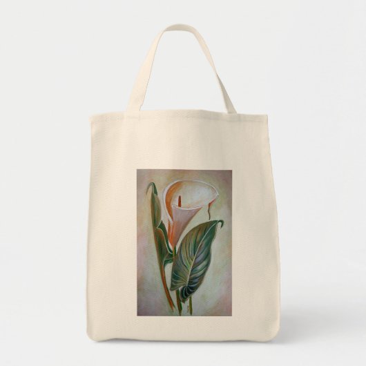Calla Lily Beauful Botanical Art Tote Bag (Voorkant)