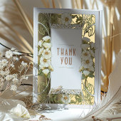 Calla Lily Bedankt Kaart Art Nouveau Mucha